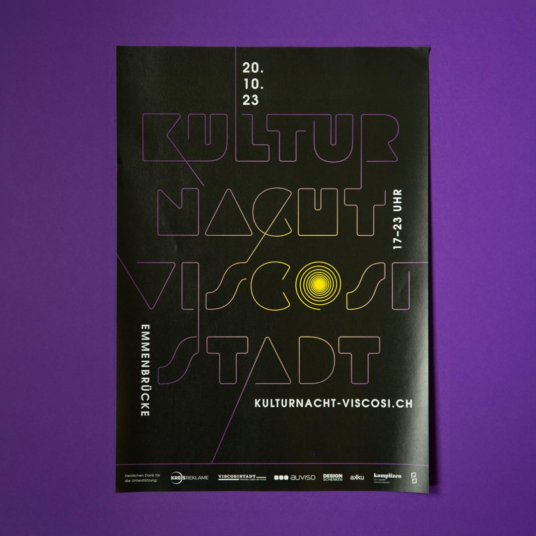 Plakat Kulturnacht Viscosistadt