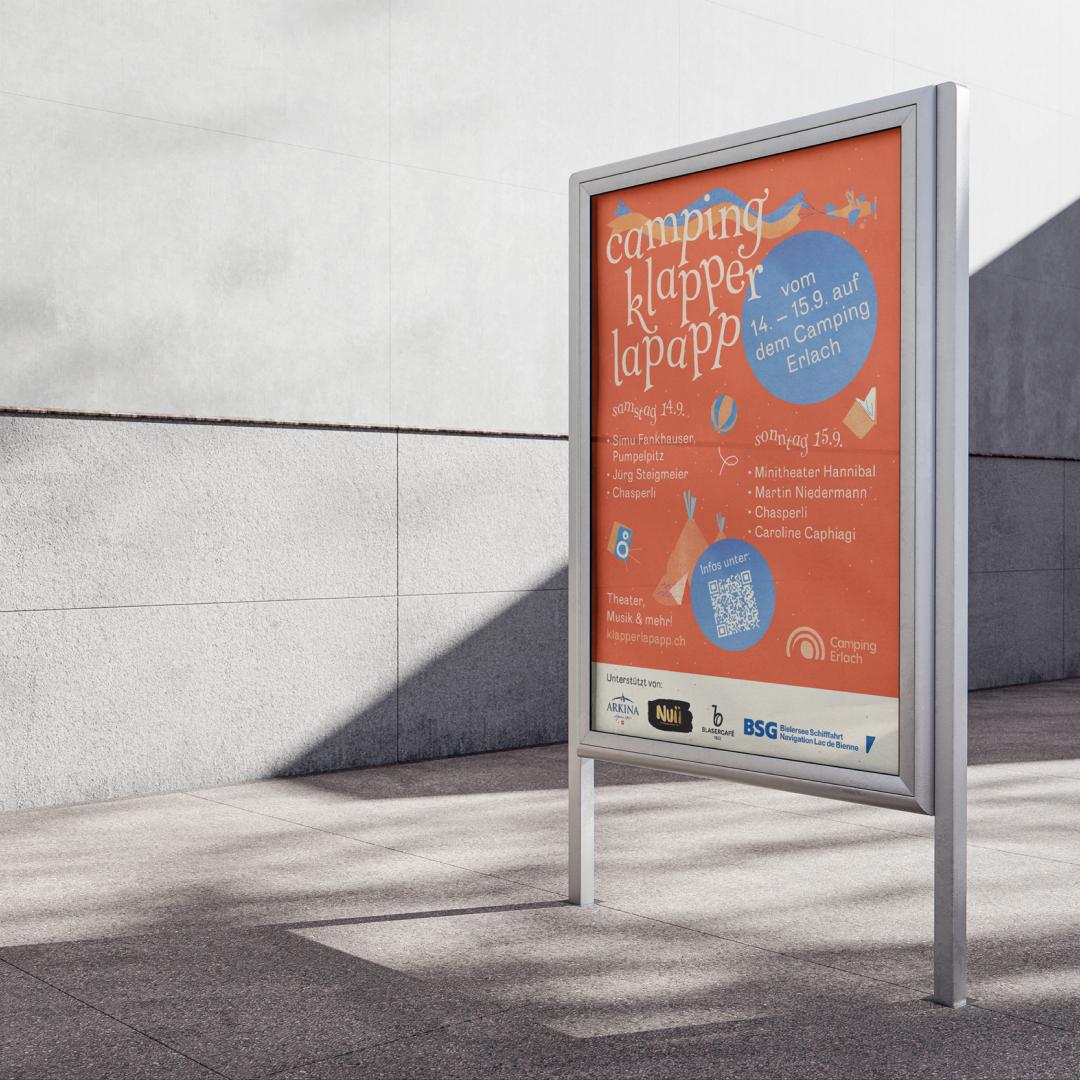 Camping Klapperlapapp Plakat F4