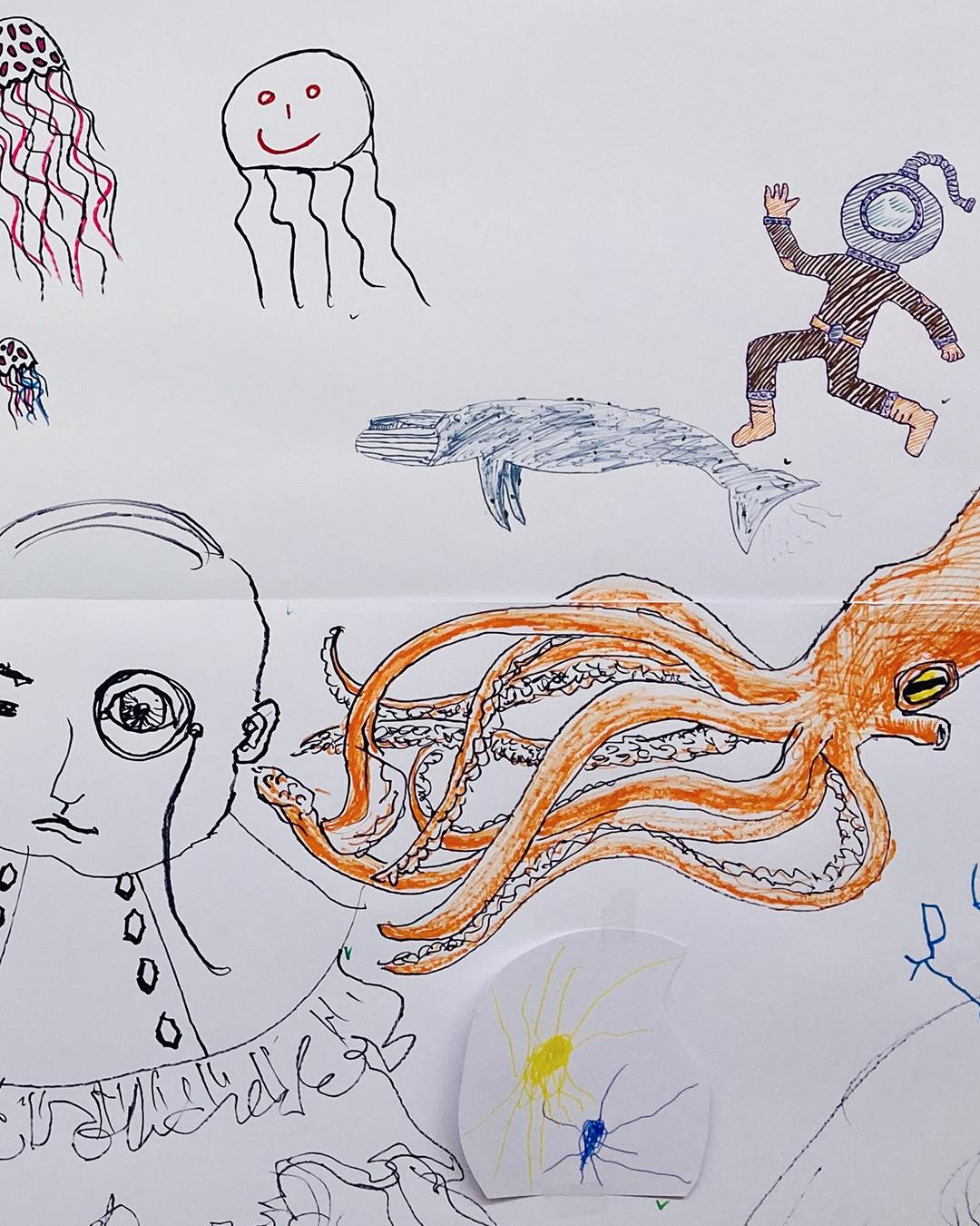 Emmer Kulturnacht Viscosi 2025 Werkstock Zeichnungen