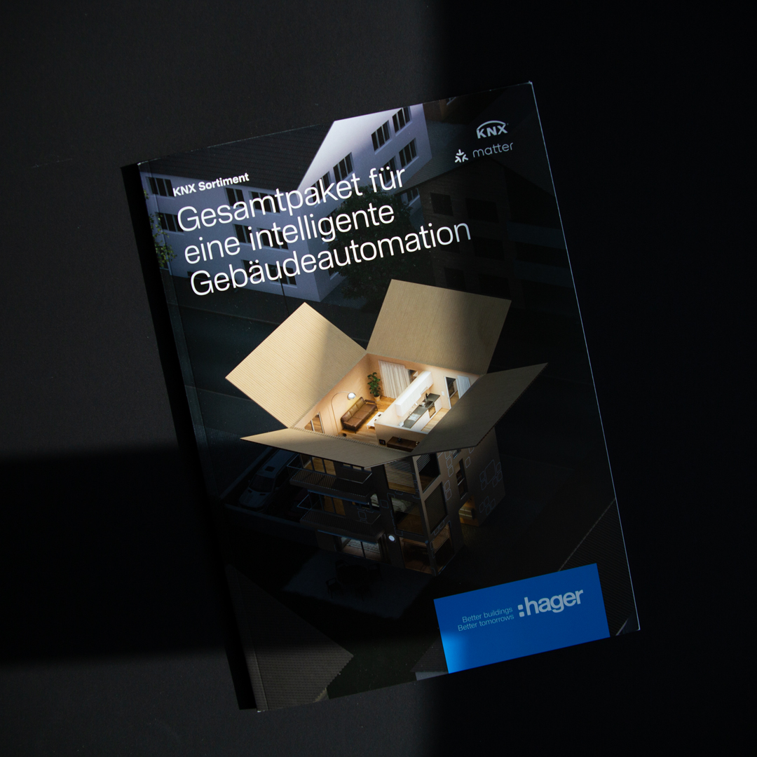 Broschüre zum Thema Gebäudeautomation der Hager AG
